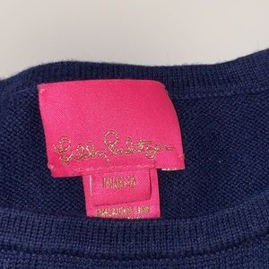Navy blue kids medium lily pulitzer sweater.